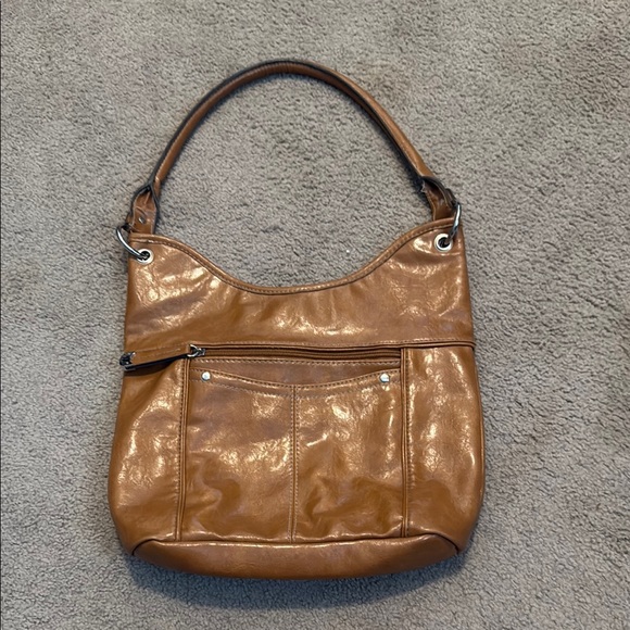 Croft & Barrow Brown Shoulder Bag with Slouchy Design - Picture 1 of 12